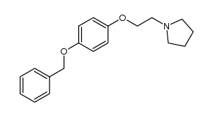 1-[2-[4-(phenylmethoxy)phenoxy]ethyl]pyrrolidine Structure