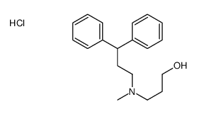 3-[3,3-diphenylpropyl(methyl)amino]propan-1-ol,hydrochloride Structure