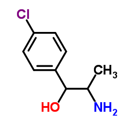 p-Chloro-β-hydroxyamphetamine structure