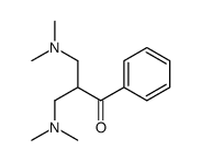 3-(dimethylamino)-2-[(dimethylamino)methyl]-1-phenylpropan-1-one结构式