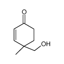 4-羟基甲基-4-甲基-2-环己酮结构式