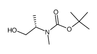 ((S)-2-Hydroxy-1-methyl-ethyl)-methyl-carbamic acid tert-butyl ester结构式