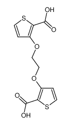1,2-Bis(2-carboxy-3-thienyloxy)ethane结构式