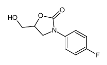 3-(4-fluorophenyl)-5-(hydroxymethyl)-1,3-oxazolidin-2-one结构式
