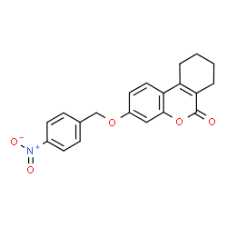 3-({4-nitrobenzyl}oxy)-7,8,9,10-tetrahydro-6H-benzo[c]chromen-6-one Structure