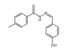 N'-(4-hydroxybenzylidene)-4-methylbenzohydrazide结构式