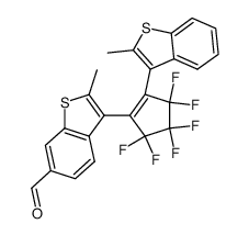 1-(2-methylbenzo[b]thiophen-3-yl)-2-(2-methyl-6-formylbenzo[b]thiophen-3-yl)hexafluorocyclopentene结构式