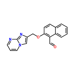 2-(Imidazo[1,2-a]pyrimidin-2-ylmethoxy)-1-naphthaldehyde结构式