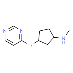 Cyclopentanamine, N-methyl-3-(4-pyrimidinyloxy)- (9CI) Structure