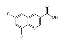 6,8-dichloroquinoline-3-carboxylic acid结构式