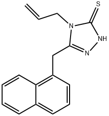 4-allyl-5-(1-naphthylmethyl)-4H-1,2,4-triazol-3-yl hydrosulfide Structure