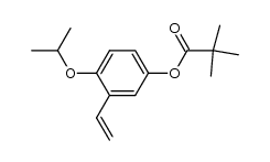 4-isopropoxy-3-vinylphenyl pivalate Structure