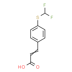 3-{4-[(Difluoromethyl)sulfanyl]phenyl}acrylic acid结构式