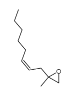 (Z)-2-Methyl-2-(oct-2-enyl)oxirane结构式