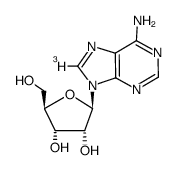 Adenosine-8-3H结构式