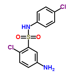 5-AMINO-2-CHLORO-N-(4-CHLORO-PHENYL)-BENZENESULFONAMIDE结构式