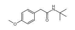 N-tert-butyl-2-(4-methoxyphenyl)acetamide结构式