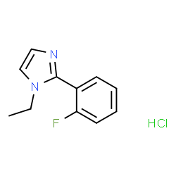 1-ETHYL-2-(2-FLUORO-PHENYL)-1H-IMIDAZOLE HCL Structure