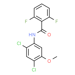 N-(2,4-DICHLORO-5-METHOXYPHENYL)-2,6-DIFLUOROBENZENECARBOXAMIDE结构式