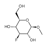 methyl 3-deoxy-3-fluoro-β-D-glucopyranoside Structure