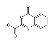 4H-3,1-Benzoxazine-2-carbonyl chloride, 4-oxo- (9CI)结构式