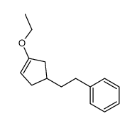 Benzene, [2-(3-ethoxy-3-cyclopenten-1-yl)ethyl]- (9CI)结构式