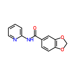 N-(2-Pyridinyl)-1,3-benzodioxole-5-carboxamide Structure