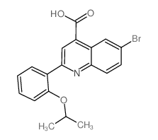 6-溴-2-(2-异丙氧基苯基)喹啉-4-羧酸结构式