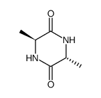 cyclo-(D-alanyl-L-alanine) Structure