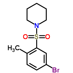 1-[(5-Bromo-2-methylphenyl)sulfonyl]piperidine结构式