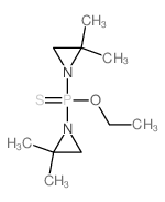 Phosphinothioic acid, bis (2,2-dimethyl-1-aziridinyl)-, O-ethyl ester Structure