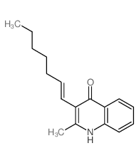 3-hept-1-enyl-2-methyl-1H-quinolin-4-one结构式