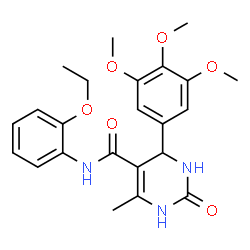 N-(2-ethoxyphenyl)-6-methyl-2-oxo-4-(3,4,5-trimethoxyphenyl)-1,2,3,4-tetrahydropyrimidine-5-carboxamide Structure