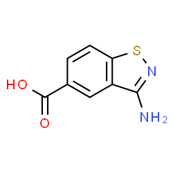 1,2-Benzisothiazole-5-carboxylicacid,3-amino-(9CI)结构式