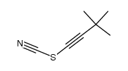 3,3-dimethyl-1-butynyl thiocyanate结构式