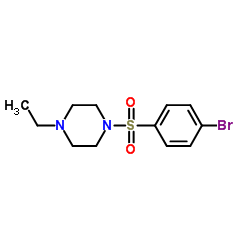 1-((4-溴苯基)磺酰)-4-乙基哌嗪结构式