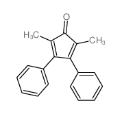 2,5-dimethyl-3,4-diphenyl-cyclopenta-2,4-dien-1-one Structure