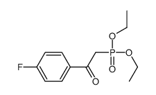 2-diethoxyphosphoryl-1-(4-fluorophenyl)ethanone结构式