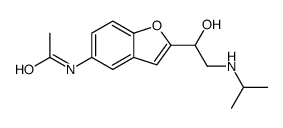 1-[5-(Acetylamino)benzofuran-2-yl]-2-(isopropylamino)ethanol结构式