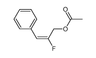 (E)-2-fluoro-3-phenylprop-2-enyl acetate Structure