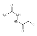 1-乙酰基-2-(氯乙酰基)肼结构式