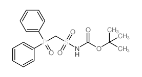 tert-Butyl ((diphenylphosphoryl)methyl)sulfonylcarbamate Structure