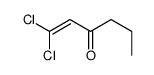 1,1-dichlorohex-1-en-3-one结构式