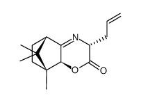 (1R,2S,5R,8S)-5-allyl-1,11,11-trimethyl-3-oxa-6-azatricyclo[6.2.1.02,7]undec-6-en-4-one Structure