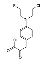 3-[4-[2-chloroethyl(2-fluoroethyl)amino]phenyl]-2-oxopropanoic acid结构式