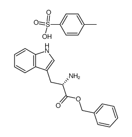 L-tryptophan benzyl ester p-toluenesulfonic acid salt结构式