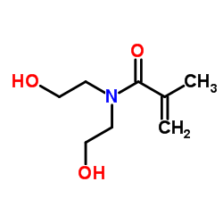 N,N-Bis(2-hydroxyethyl)methacrylamide Structure