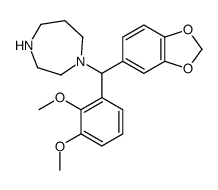 1-[1,3-benzodioxol-5-yl-(2,3-dimethoxyphenyl)methyl]-1,4-diazepane结构式