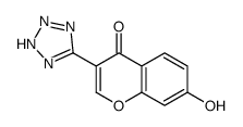 7-hydroxy-3-(2H-tetrazol-5-yl)chromen-4-one Structure