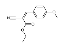 ethyl (Z)-2-cyano-3-(4-methoxyphenyl)acrylate结构式